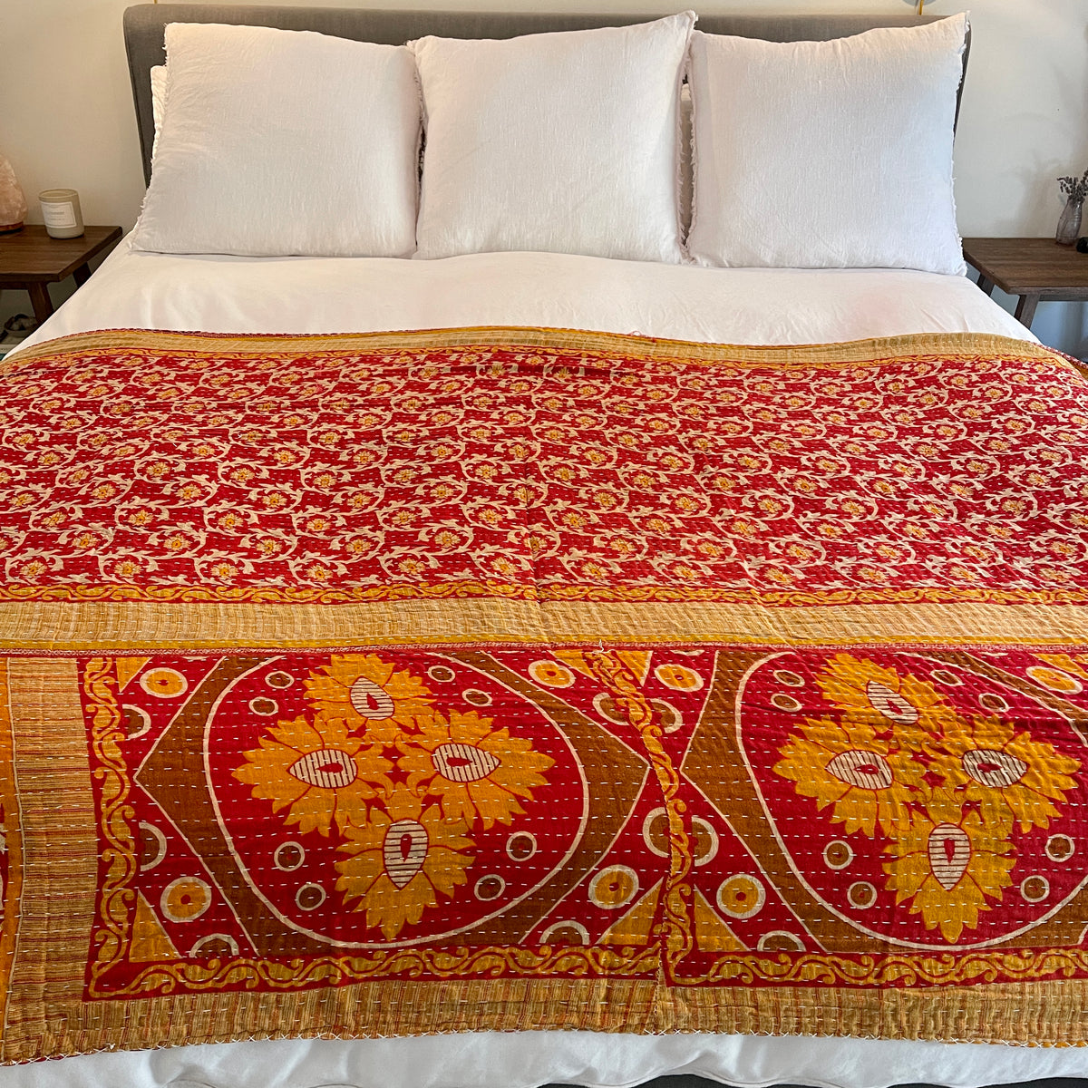 Vintage Kantha Quilt - No. 261 – The Coconut Haus